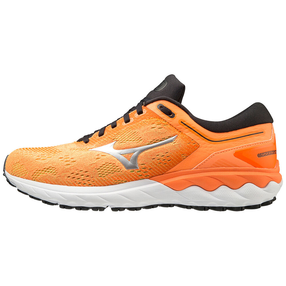 Sapatilhas Running Mizuno Wave Skyrise - Homem - Laranja/Pretas - WVNUR0967